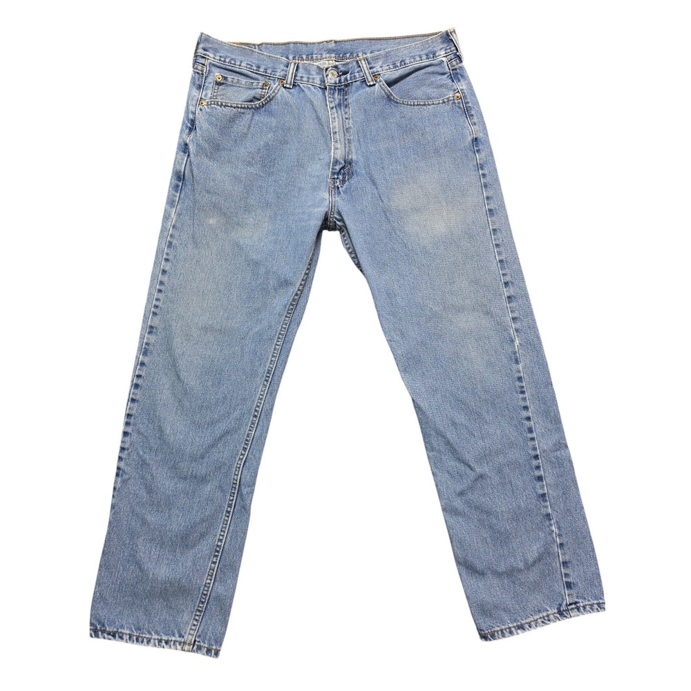 Vintage 90s Y2K Straight Leg Denim Pants Mens 38x30 Light Wash Levi's 505